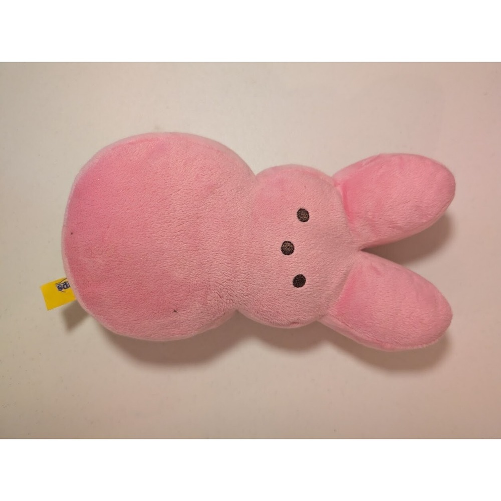 Peeps Plush Pink Bunny 9" Easter Stuffed Animal Toy Flaws As‎ Pictured